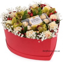 Цукерки, квіти, любов